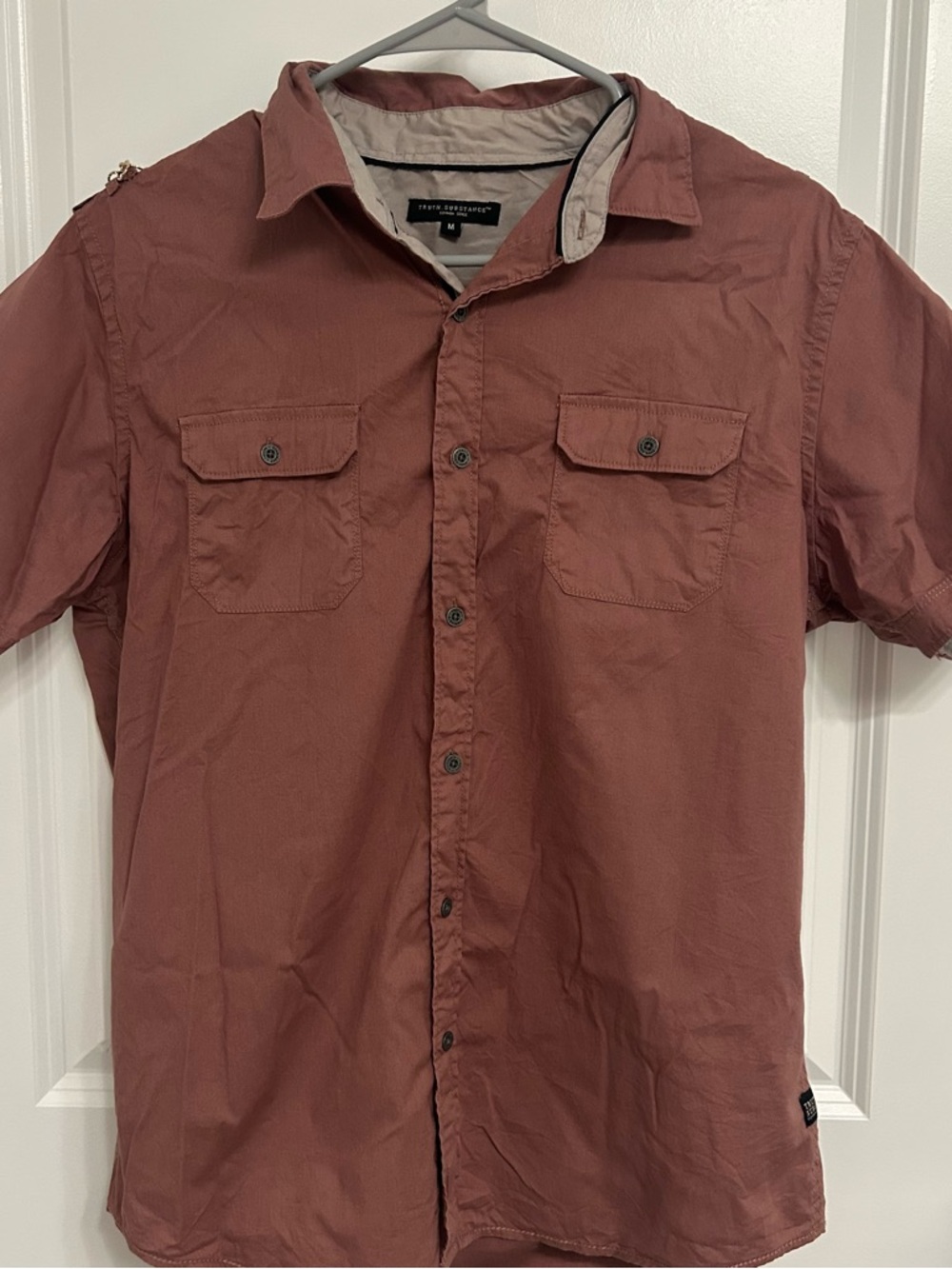 Men's Short Sleeve Button-Down Shirt in Rust - Timberland PRO